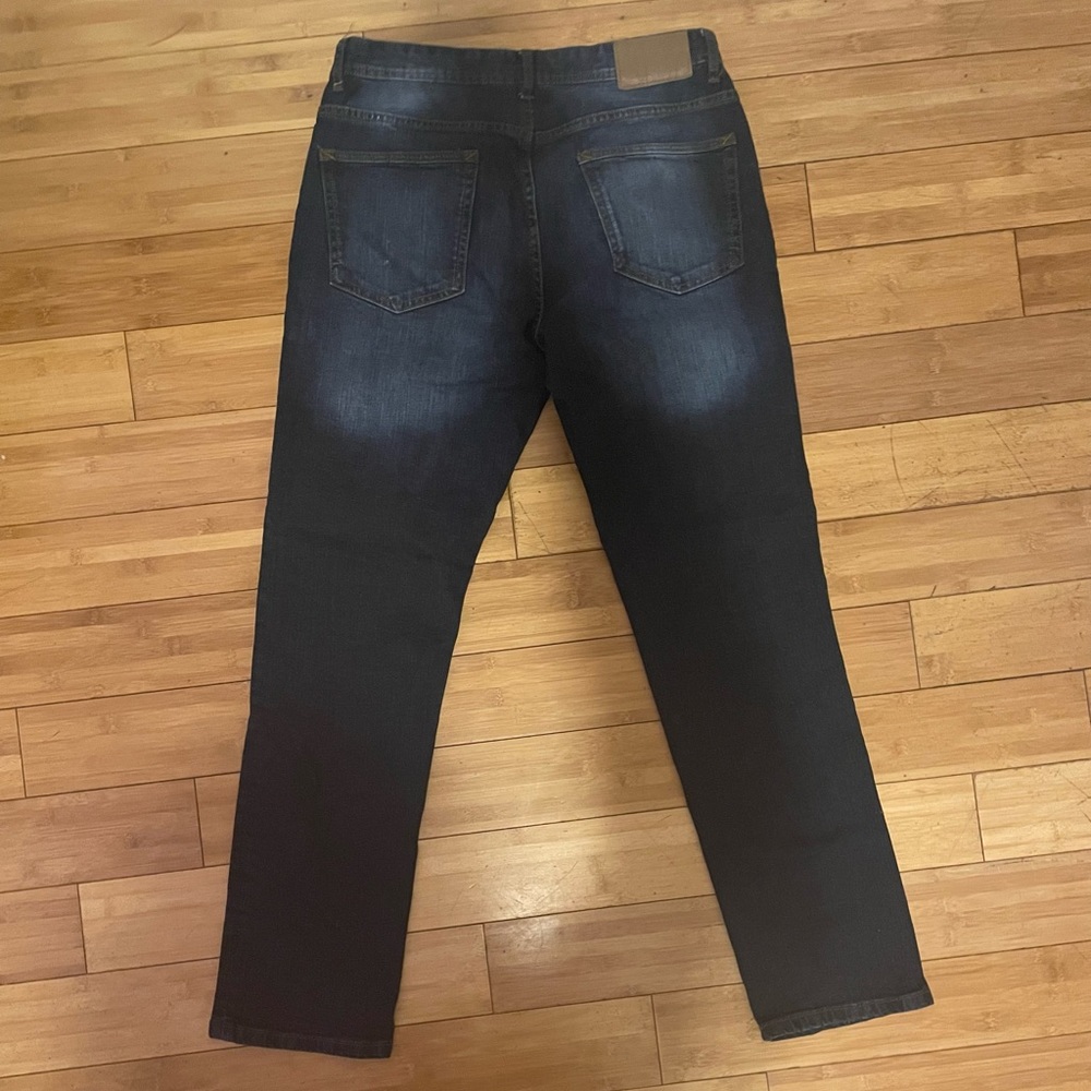 Blue washed jeans